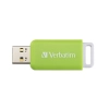 Pendrive Verbatim DataBar 32 GB w kolorze zielony, ze złączem USB-A.