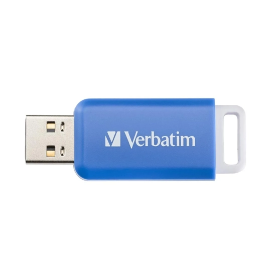 Pendrive Verbatim USB 2.0, 64 GB, DataBar, niebieski, 49455