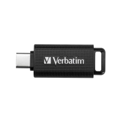 Pendrive Verbatim Store 'n' Go USB-C 32 GB w kolorze czarny, ze złączem USB-C.