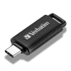 Pendrive Verbatim Store 'n' Go USB-C 128 GB w kolorze czarny, ze złączem USB-C.