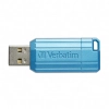 Pendrive Verbatim PinStripe 128 GB, MPN 49461, złącze USB-A, kolor niebieski.