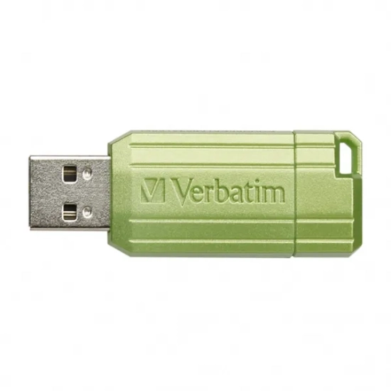 Pendrive Verbatim USB 2.0, 128 GB, Store, N, Go PinStripe, zielony, 49462