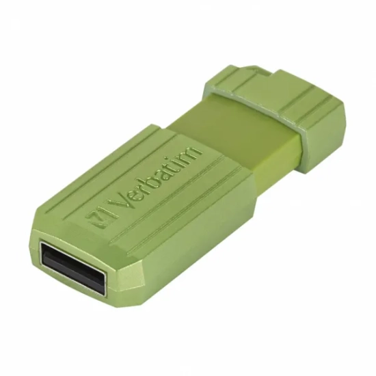 Pendrive Verbatim USB 2.0, 128 GB, Store, N, Go PinStripe, zielony, 49462