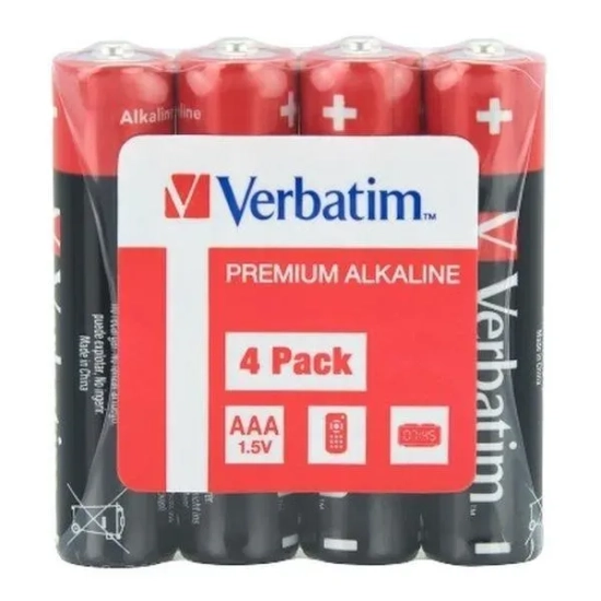 Baterie Verbatim AAA alkaliczne 4 szt. 49500
