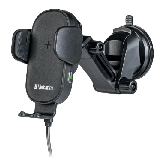 Verbatim FWC-01 49552 samochodowa ładowarka Qi 15 W — produkt na białym tle