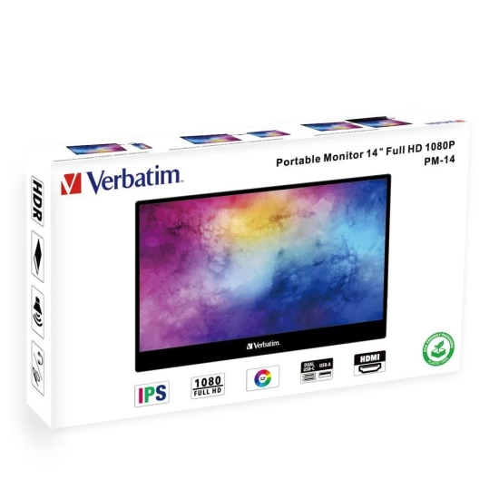 Monitor Verbatim przenośny, PM-14, 14