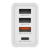 Verbatim 49701 ładowarka sieciowa USB 30 W, 4 porty, biała