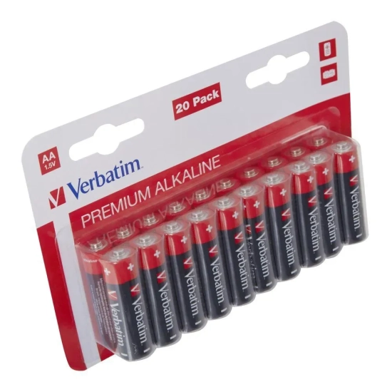 Baterie Verbatim AA alkaliczne 20 szt. 49877