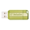 Pendrive Verbatim USB 2.0, 32 GB, Store, N, Go PinStripe, zielony, 49958