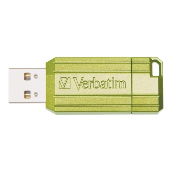 Pendrive Verbatim USB 2.0, 32 GB, Store, N, Go PinStripe, zielony, 49958