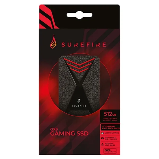 Dysk SSD SureFire GX3 Gaming 512 GB RGB