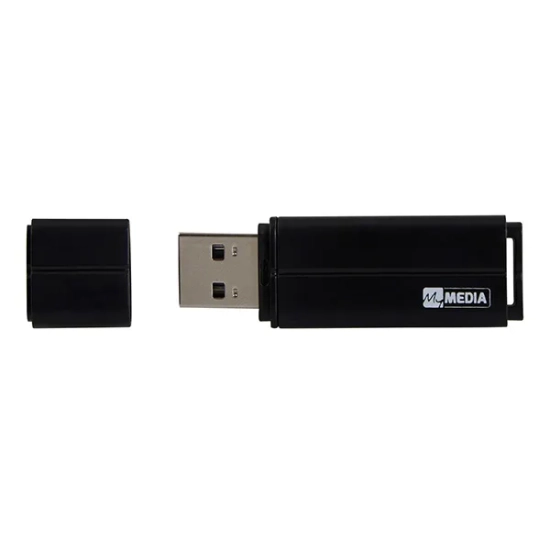 Pendrive MyMedia MyUSB 16 GB MPN 69261 w kolorze czarny, ze złączem USB-A.