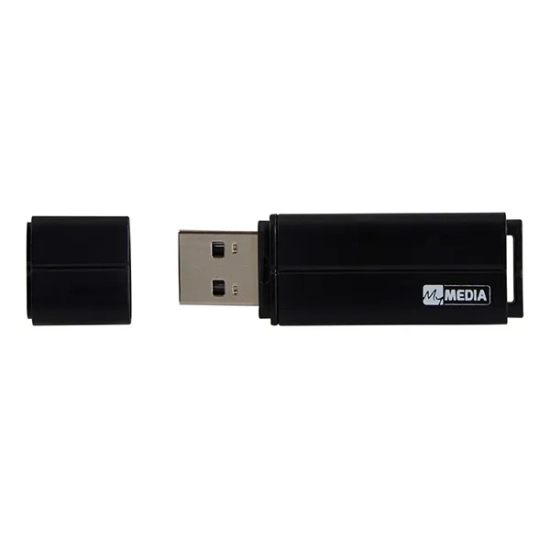 Pendrive MyMedia MyUSB 32 GB, model 69262, złącze USB-A, USB 2.0, kolor czarny.