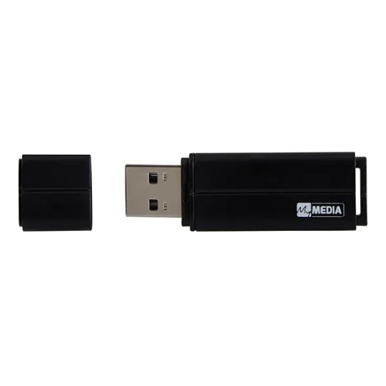 Pendrive MyMedia MyUSB 64 GB, model 69263, złącze USB-A, USB 2.0, kolor czarny.