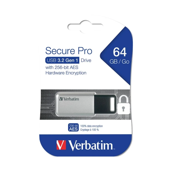 Verbatim Secure Pro 64 GB USB 3.2 Gen 1 98666