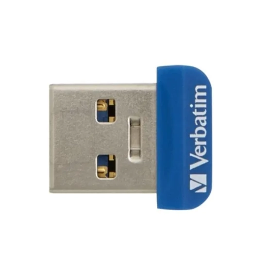 Pendrive Verbatim USB 3.0, 16 GB, Nano, Store N Stay, niebieski, USB A