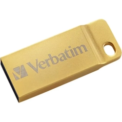 Pendrive Verbatim Metal Executive 64 GB MPN 99106 w kolorze złoty, ze złączem USB-A.