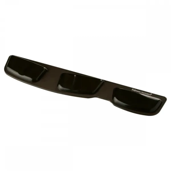 Podkładka pod klawiaturę Fellowes Health-V Crystal czarna 9183201