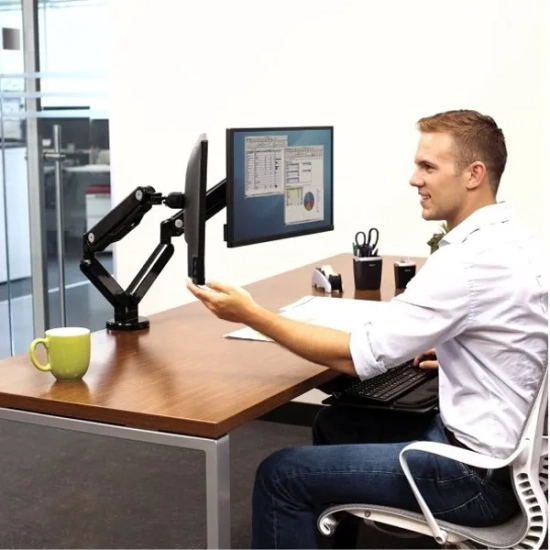 Fellowes Platinum uchwyt na 2 monitory do 27 cali, czarny