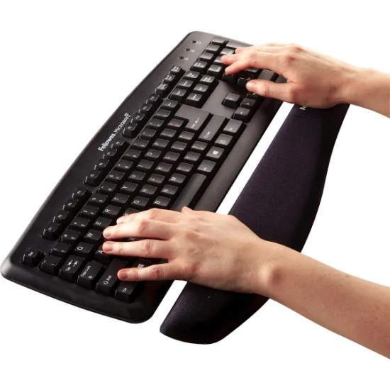 Podkładka pod klawiaturę Fellowes PlushTouch czarna 9252103