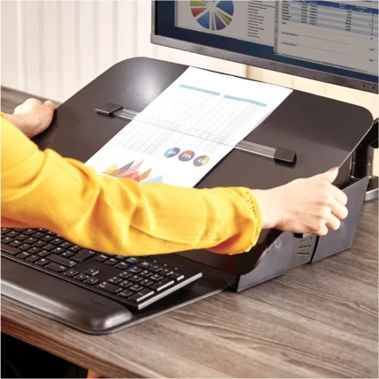 Klawiatura Neutralle Fellowes HANA Uchwyt dokumentów, czarna 8055701