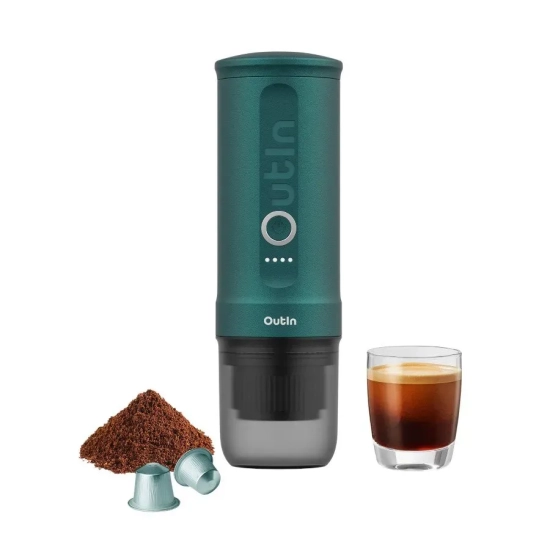 Ekspres do kawy OUTIN Nano turkusowy OTEM-01-TEAL