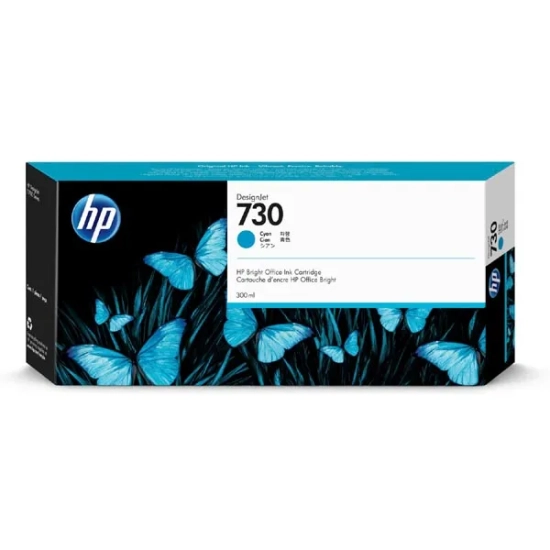 Oryginalny tusz HP 730 P2V68A, cyjan, 300 ml