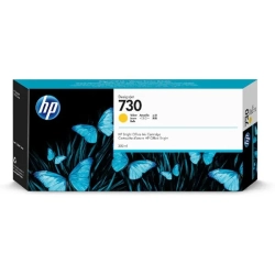 Oryginalny tusz HP 730 P2V70A, żółty, 300 ml