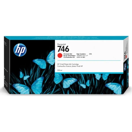 Oryginalny tusz HP 746 chromatic red P2V81A, 300 ml