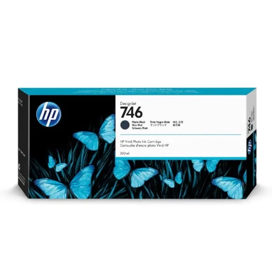 Oryginalny tusz HP 746 matte P2V83A, czarny, 300 ml