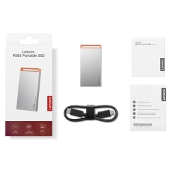 Zewnętrzny dysk SSD Lenovo PS6S 1 TB w kolorze szarym, wariant 4XB1T88410. Zewnętrzny dysk SSD Lenovo PS6S 1 TB w kolorze szarym, wariant 4XB1T88410.