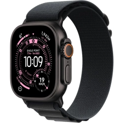 Apple Watch Ultra 3 49 mm GPS + Cellular; koperta 49 mm, materiał: tytan, kolor: czarny; opaska Alpine Loop, kolor: czar