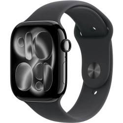 Apple Watch Series 11 46 mm GPS + Cellular; koperta 46 mm, materiał: aluminium, kolor: onyks; pasek sportowy, kolor: cza Apple Watch Series 11 46 mm GPS + Cellular; koperta 46 mm, materiał: aluminium, kolor: onyks; pasek sportowy, kolor: cza