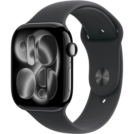 Apple Watch Series 11 46 mm GPS + Cellular; koperta 46 mm, materiał: aluminium, kolor: onyks; pasek sportowy, kolor: cza