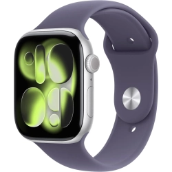 Apple Watch Series 11 46 mm GPS + Cellular; koperta 46 mm, materiał: aluminium, kolor: srebrny; pasek sportowy, kolor: f