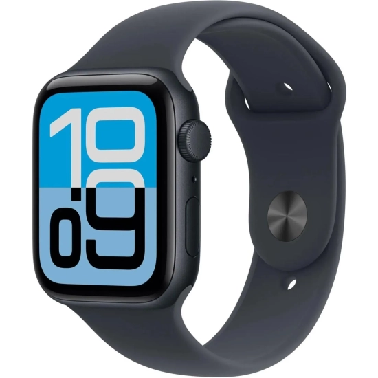 Apple Watch SE 3 44 mm GPS; koperta 44 mm, materiał: aluminium, kolor: północ; pasek sportowy, kolor: północ, rozmiar: M
