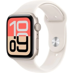 Apple Watch SE 3 44 mm GPS + Cellular; koperta 44 mm, materiał: aluminium, kolor: księżycowa poświata; pasek sportowy, k