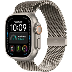Apple Watch Ultra 4 49 mm GPS + Cellular; koperta 49 mm, materiał: tytan, kolor: naturalny; tytanowa bransoleta mediolań