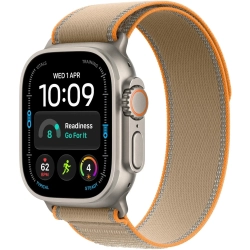 Apple Watch Ultra 4 49 mm GPS + Cellular; koperta 49 mm, materiał: tytan, kolor: naturalny; opaska Trail Loop, kolor: pi