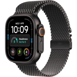 Apple Watch Ultra 4 49 mm GPS + Cellular; koperta 49 mm, materiał: tytan, kolor: czarny; tytanowa bransoleta mediolańska