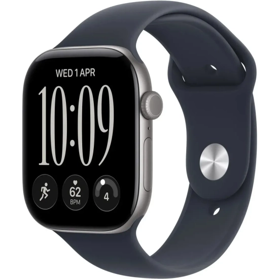 Apple Watch Series 12 46 mm GPS + Cellular, aluminium w kolorze Space Grey z paskiem Navy Blue Sport Band, kod producent