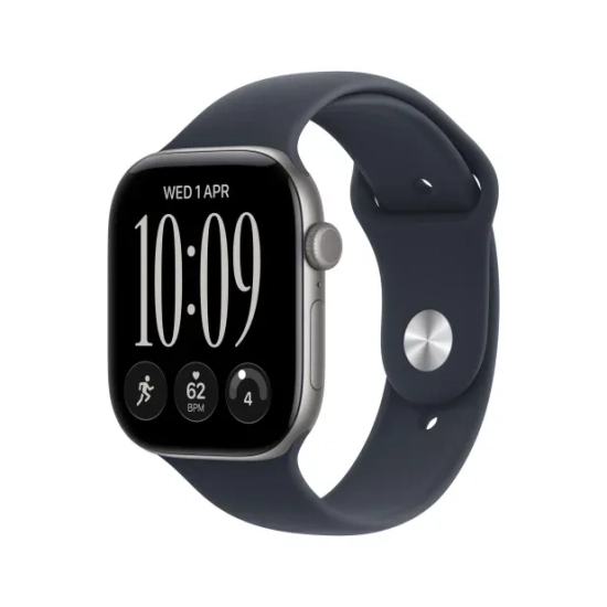 Apple Watch Series 12 46 mm GPS + Cellular; koperta 46 mm, materiał: aluminium, kolor: gwiezdna szarość; pasek sportowy,