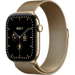 Apple Watch Series 12 42 mm GPS + Cellular; koperta 42 mm, materiał: tytan, kolor: promieniste złoto; bransoleta mediola