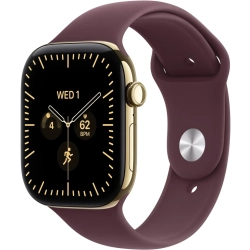 Apple Watch Series 12 46 mm GPS + Cellular; koperta 46 mm, materiał: tytan, kolor: promieniste złoto; pasek sportowy, ko