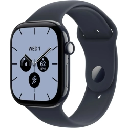 Apple Watch Series 12 42 mm GPS + Cellular; koperta 42 mm, materiał: ceramika, kolor: nocny błękit; pasek sportowy, kolo