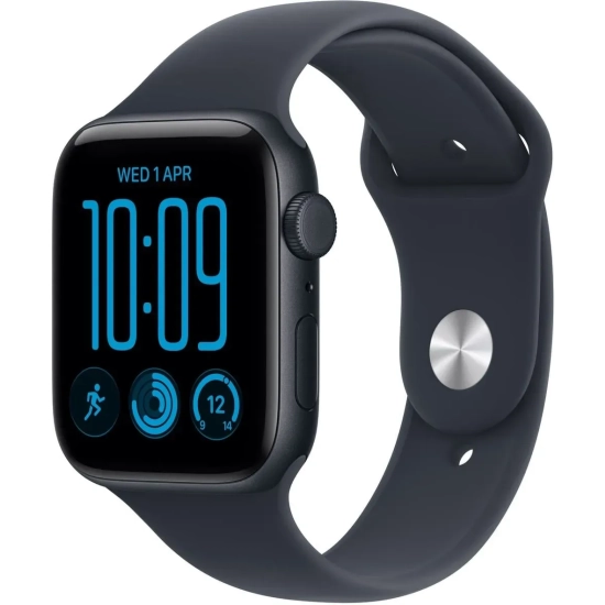 Apple Watch SE 3 40 mm GPS + Cellular; koperta 40 mm, materiał: aluminium, kolor: północ; pasek sportowy, kolor: granato
