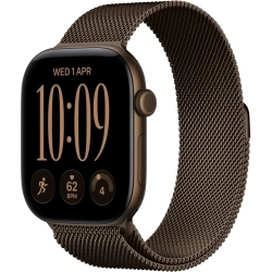 Apple Watch Series 12 42 mm GPS, aluminium w kolorze Dark Bronze z paskiem Dark Bronze Milanese Loop, kod producenta MKD