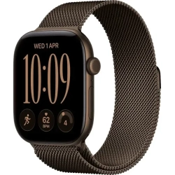 Apple Watch Series 12 46 mm GPS + Cellular; koperta 46 mm, materiał: aluminium, kolor: ciemny brąz; bransoleta mediolańs