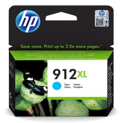 Oryginalny tusz HP 912XL high capacity 3YL81AE#BGY, cyjan, 8,5 ml
