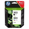 Oryginalny tusz HP zestaw tuszy 3YM92AE 303 3YM92AE#LS1